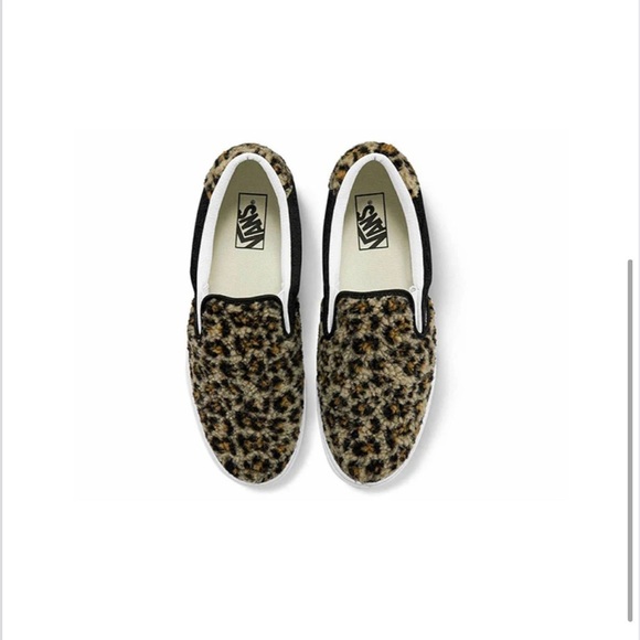 Vans Slip on 59 Sherpa Leopard Animal Print Slip-On Shoes Classic - Picture 4 of 6